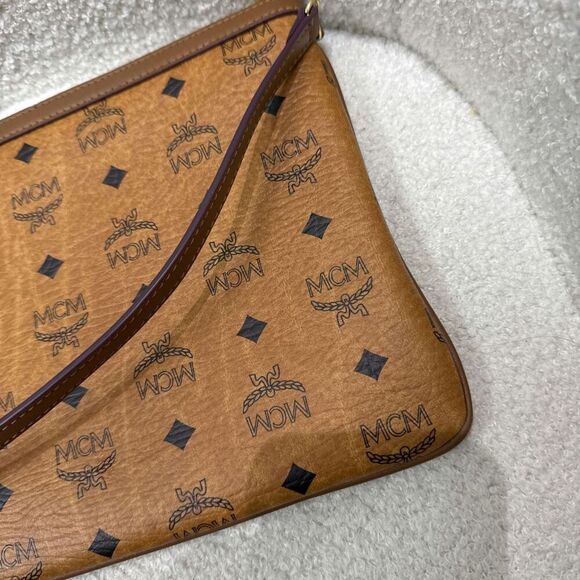MCM Monogram Pouch Brown Color - Picture 5 of 7
